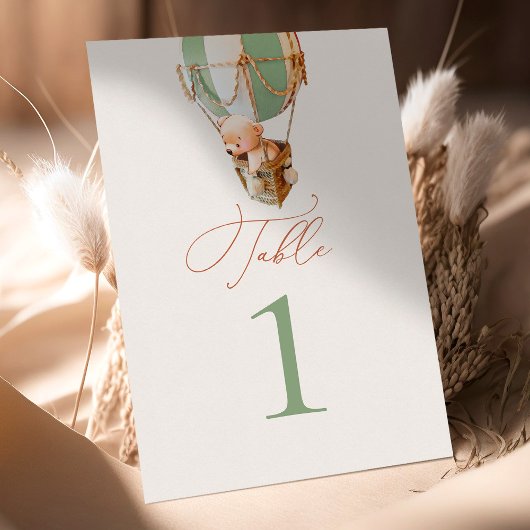 ベアーバルーンのテーブル番号 テーブルナンバー