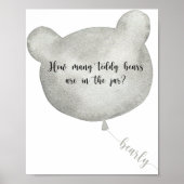 ベアーバルーンはテディベアのポスターの数を推測 ポスター (正面)