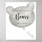 ベアーバルーンはテディベアのポスターの数を推測 ポスター (正面)