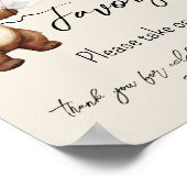 ベアーバルーンは赤ちゃんシャワーの好意を待つ ポスター (角)