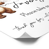 ベアーバルーンは赤ちゃんシャワーの好意を待つ ポスター (角)