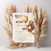 ベアーバルーンは赤ちゃんシャワーを待つ 招待状