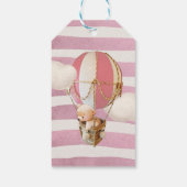 ベアーバルーンクラウドベビーシャワーギフトラベル ギフトタグ (裏面)