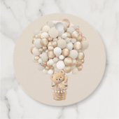 ベアーバルーンニュートラル赤ちゃんシャワー準備ポップ・アートの完了 フェイバータグ (裏面)