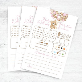 ベアーバルーンベビーシャワーの予測とアドバイスゲーム