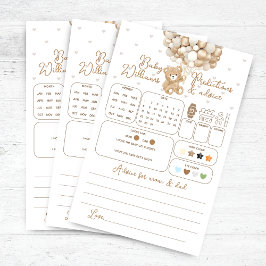 ベアーバルーンベビーシャワーの予測とアドバイスゲーム