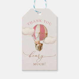 ベアーバルーンベビーシャワーギフトラベル ギフトタグ