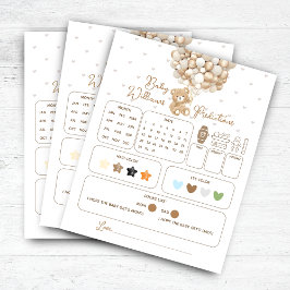 ベアーバルーンベビーシャワー予測ゲーム