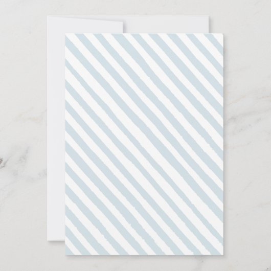 ベアーバルーンボーイ赤ちゃんシャワー招待招待状 招待状 (裏面)