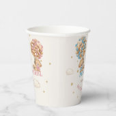 ベアーバルーンボーホピンクブルージェンダーの表示 紙コップ (右)