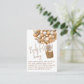 ベアーバルーンモダンベビ男女兼用ーシャワー エンクロージャーカード (スタンド正面)