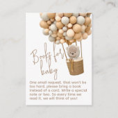 ベアーバルーンモダンベビ男女兼用ーシャワー エンクロージャーカード (正面)