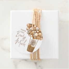 ベアーバルーンモダンベビ男女兼用ーシャワー フェイバータグ