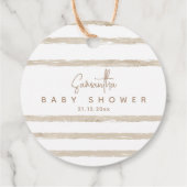 ベアーバルーンモダンベビ男女兼用ーシャワー フェイバータグ (裏面)