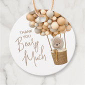 ベアーバルーンモダンベビ男女兼用ーシャワー フェイバータグ (正面)