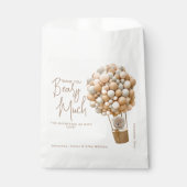 ベアーバルーンモダンベビ男女兼用ーシャワー フェイバーバッグ (正面)