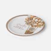 ベアーバルーンモダンベビ男女兼用ーシャワー ペーパープレート (アングル)