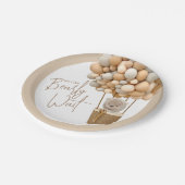 ベアーバルーンモダンベビ男女兼用ーシャワー ペーパープレート (アングル)