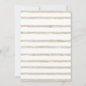 ベアーバルーンモダンベビ男女兼用ーシャワー 招待状 (裏面)