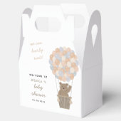ベアーバルーン男女兼用ベビーシャワーへようこそ フェイバーボックス (オープン)