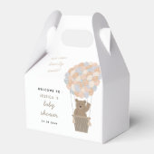 ベアーバルーン男女兼用ベビーシャワーへようこそ フェイバーボックス (正面サイド)