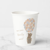 ベアーバルーン男女兼用ベビーシャワーへようこそ 紙コップ (裏面)