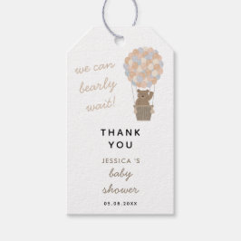 ベアーバルーン男女兼用ベビーシャワー特典 ギフトタグ