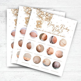 ベアーバルーン赤ちゃんシャワービールまたはベビーベリーゲーム