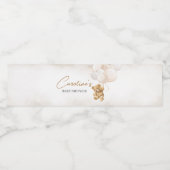 ベアーバルーン赤ちゃんシャワー ペットボトルラベル (シングルラベル)