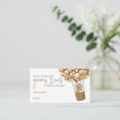 ベアーバルーン赤モダンちゃんシャワー推測ゲーム エンクロージャーカード (スタンド正面)