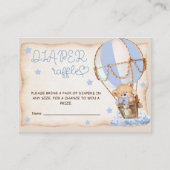 ベアーバルーン青ボホオムツラッフル エンクロージャーカード (正面)