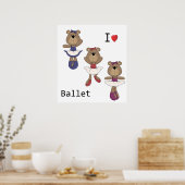 ベアーバレエ ポスター (キッチン)