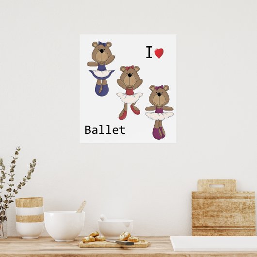 ベアーバレエ ポスター (キッチン)
