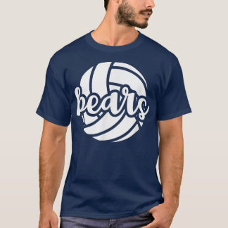 ベアーバレーボールチームマスコットスクールスピリットゲームDa Tシャツ
