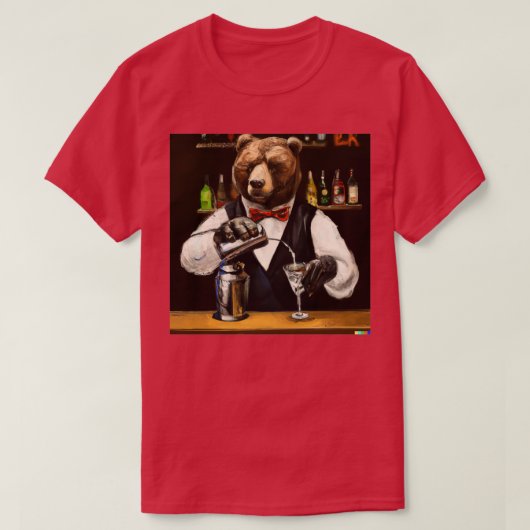 ベアーバーテンダー Tシャツ (デザイン正面)