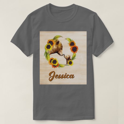 ベアーパパから娘 Tシャツ (デザイン正面)