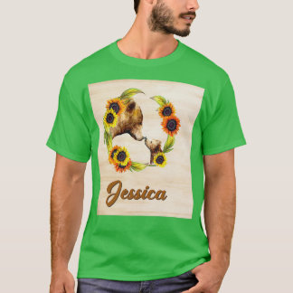 ベアーパパクラシックと娘Tシャツ Tシャツ