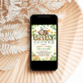 ベアーパンプキン秋ベビーシャワー 招待状