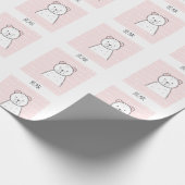ベアーピンクガール ラッピングペーパー (角)