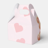 ベアーピンクハートベビーシャワーお気に入りボックス フェイバーボックス (裏面サイド)
