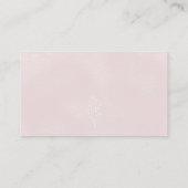 ベアーピンク冬の赤ちゃんシャワーおむつラッフルカード エンクロージャーカード (裏面)