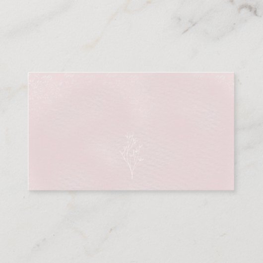 ベアーピンク冬の赤ちゃんシャワーおむつラッフルカード エンクロージャーカード (裏面)