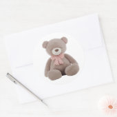 ベアーピンク ラウンドシール (封筒)