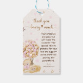 ベアーピ素朴ンクありがとうございました ギフトタグ (正面)