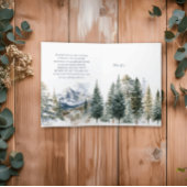 ベアーファミリーアドベンチャースノーマウンテンベビーシャワー サンキューカード