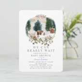 ベアーファミリーバーリーウェイウィンターベイビーシャワー 招待状 (スタンド正面)