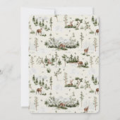 ベアーファミリーバーリーウェイウィンターベイビーシャワー 招待状 (裏面)