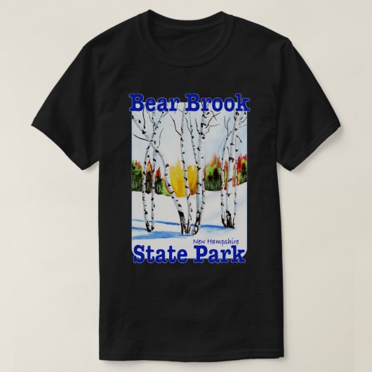 ベアーブルック州パークニューハンプシャー Tシャツ (デザイン正面)