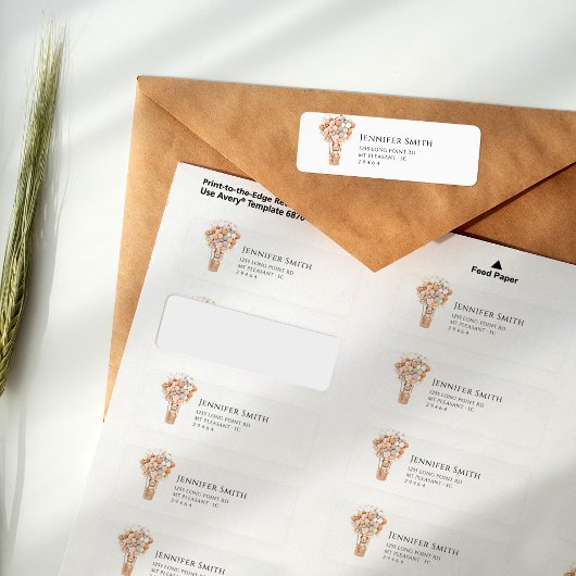 ベアーブルーとピンクバルーン赤ちゃんシャワーラベル ラベル