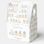 ベアーブルートレインベビーシャワーありがとう フェイバーボックス (オープン)